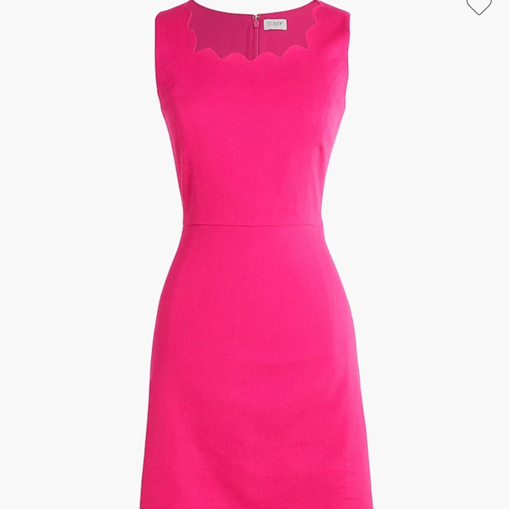 Basketweave Scalloped Dress